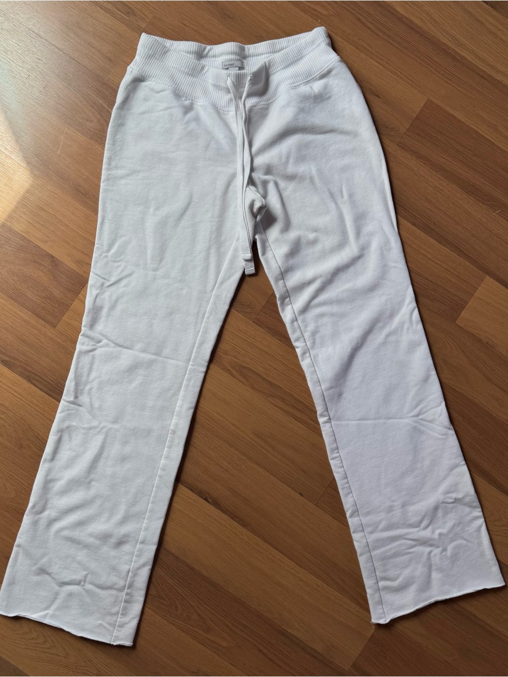 White Knit Lounge Pants - Casual Comfort